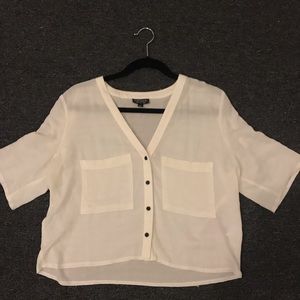 Cream Topshop button down